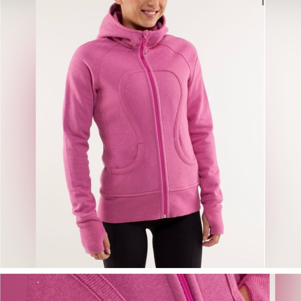 Pink Sparkle Scuba Lululemon hoodie